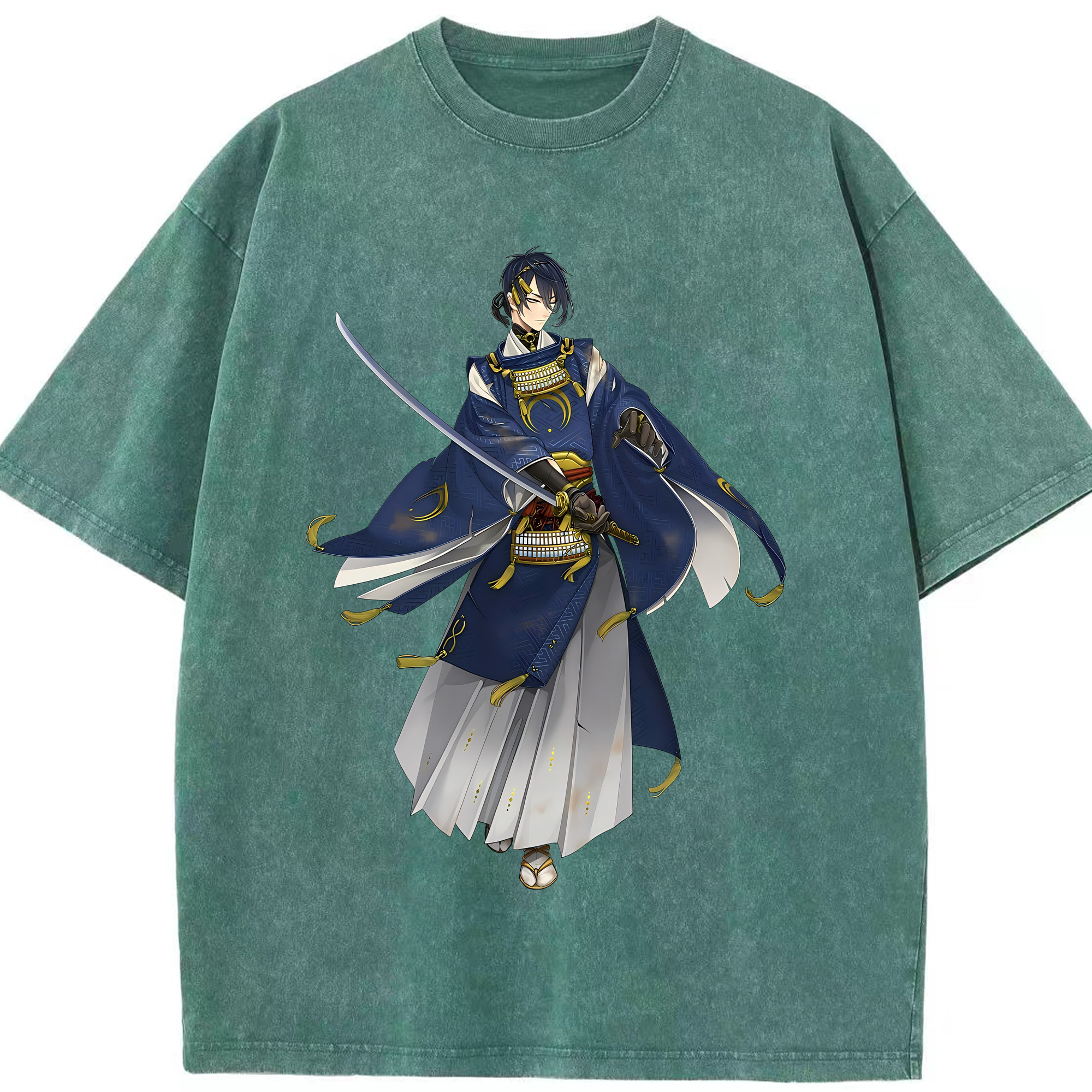 （画像用） 刀剣乱舞 Touken Ranbu 綿100% ヴィンテージ風 半袖Tシャツ（フロントプリント）